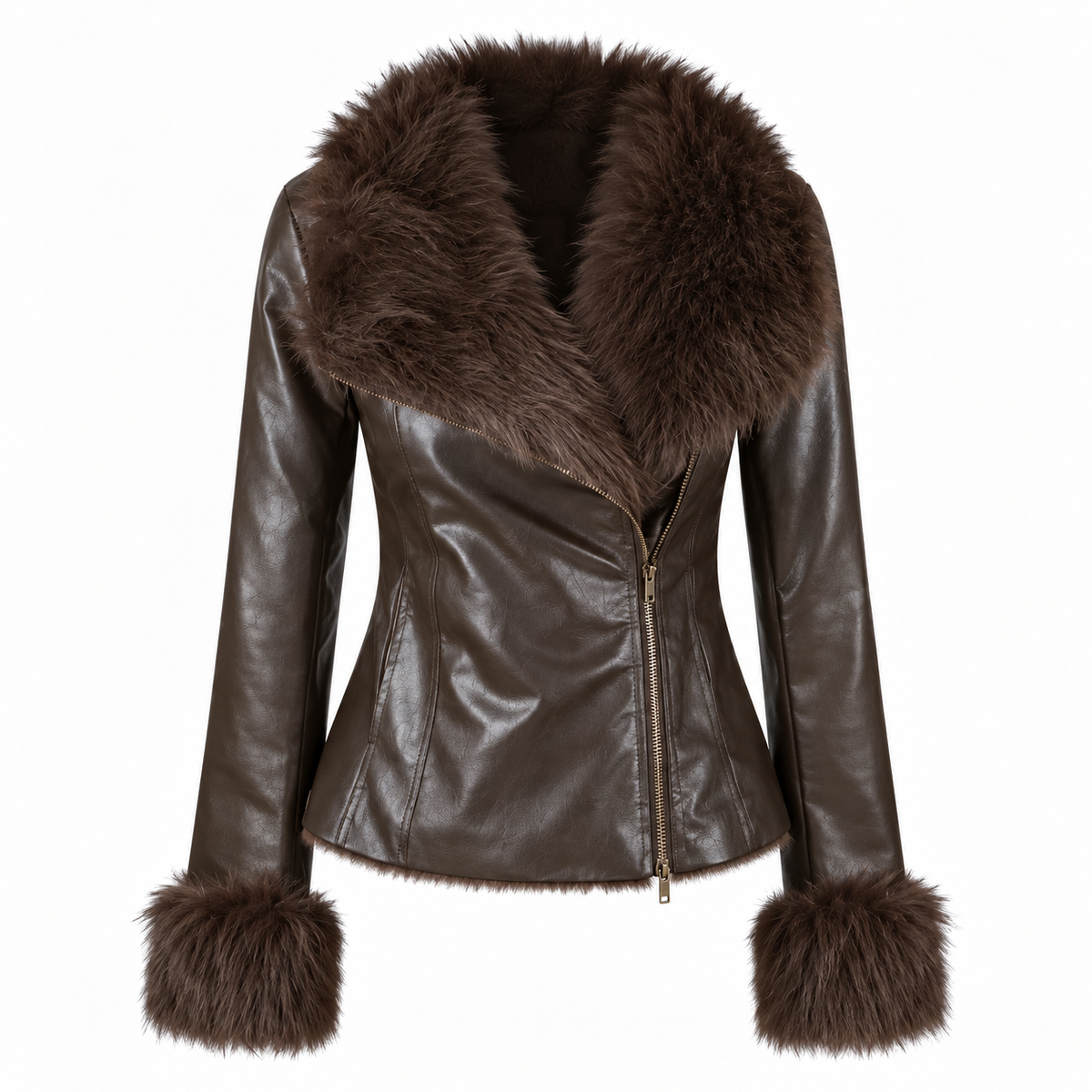 Valeria Fur Leather Jacket