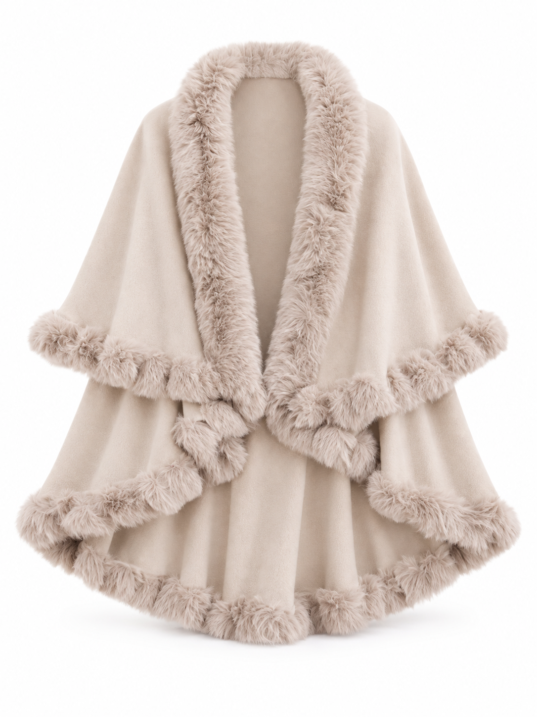 Elodie Fur Cape
