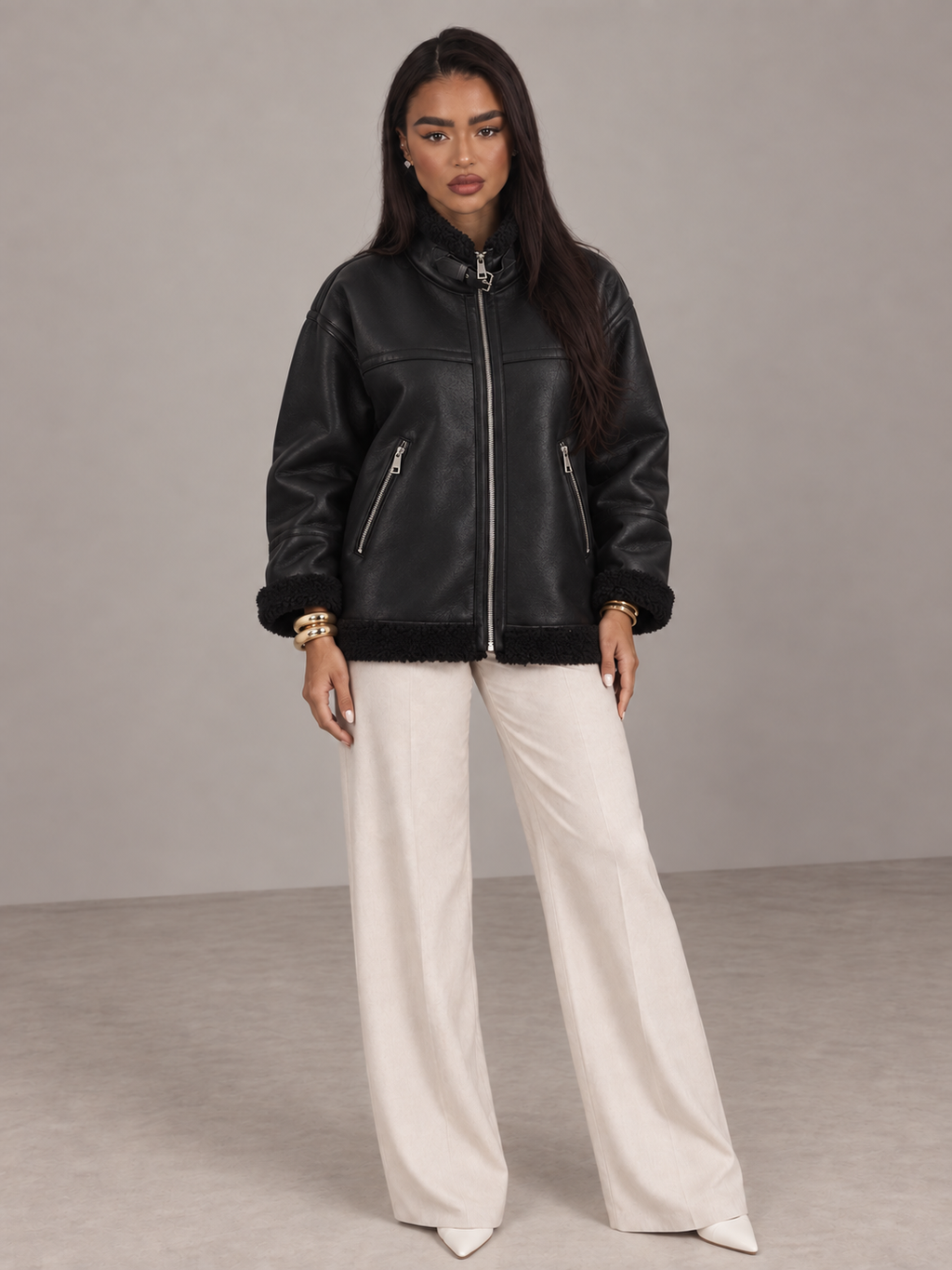Noelle Aviator Jacket