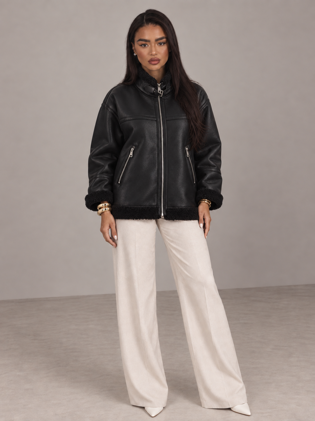 Noelle Aviator Jacket