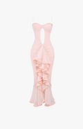 Maxikleid mit Volants
