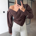 Moderne One-Shoulder-Bluse
