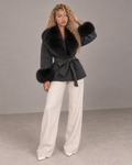 Amevella Privé — Noirelle Fur Trim Coat