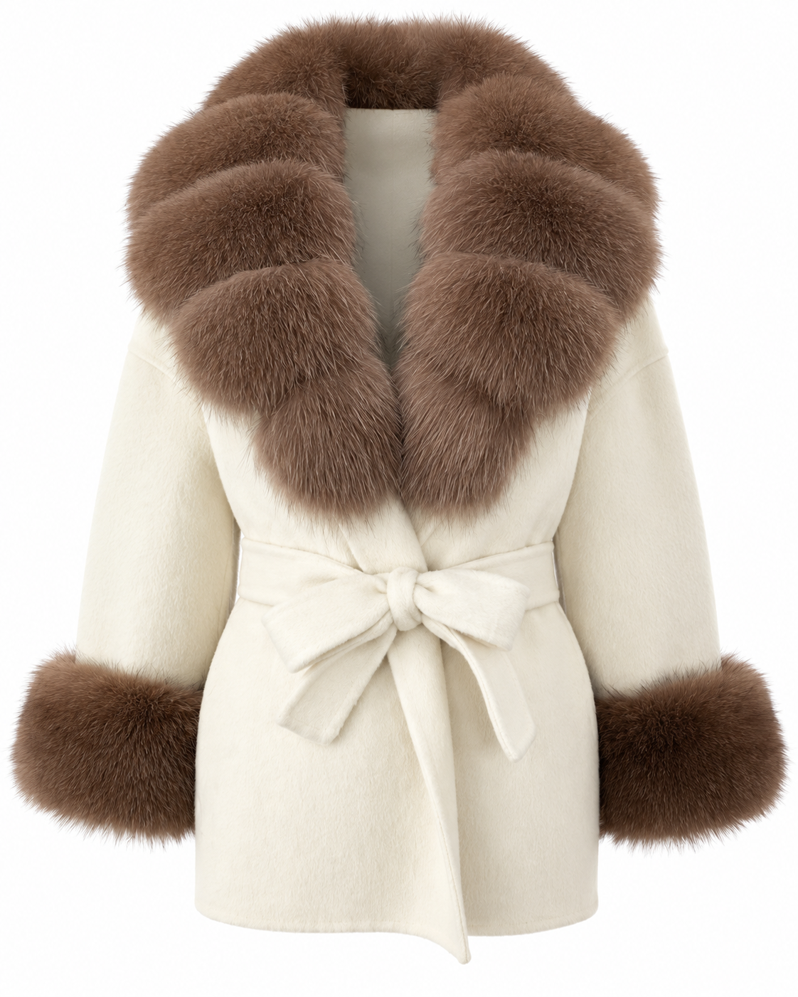 Amevella Privé — Bordeauxa Fur Trim Coat