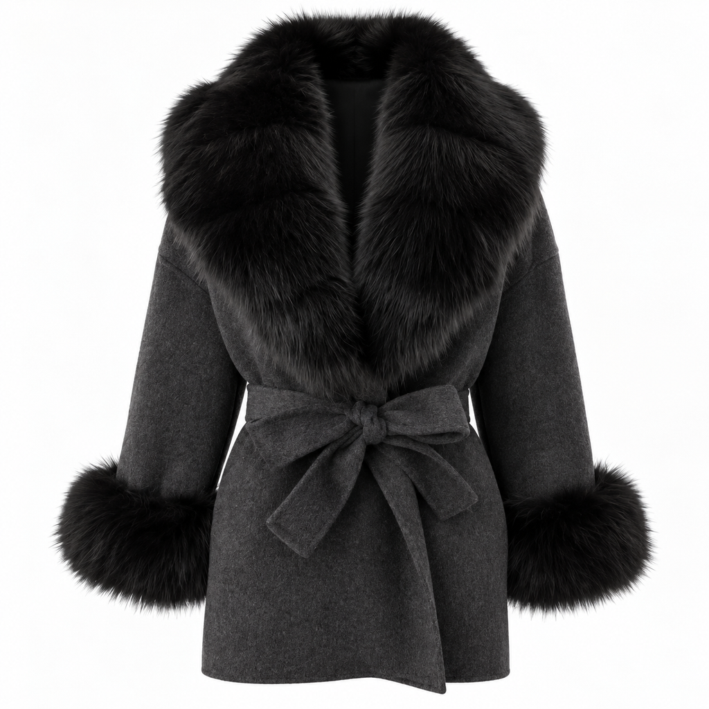 Amevella Privé — Noirelle Fur Trim Coat