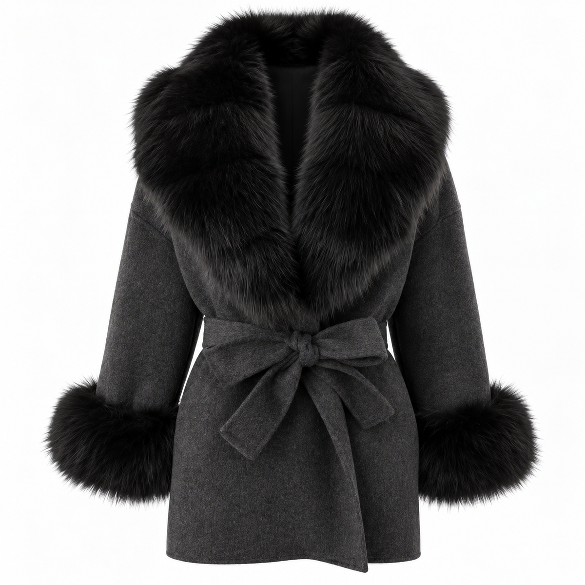 Amevella Privé — Noirelle Fur Trim Coat