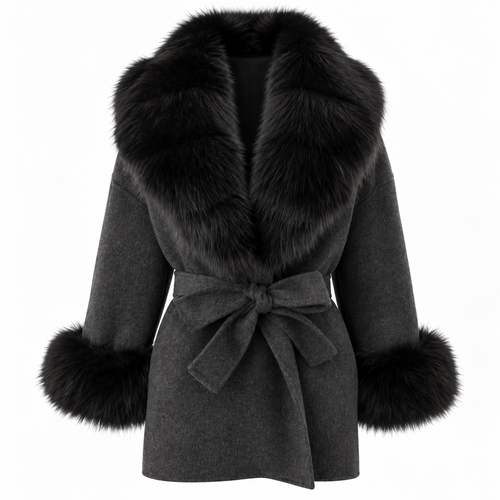 Amevella Privé — Noirelle Fur Trim Coat