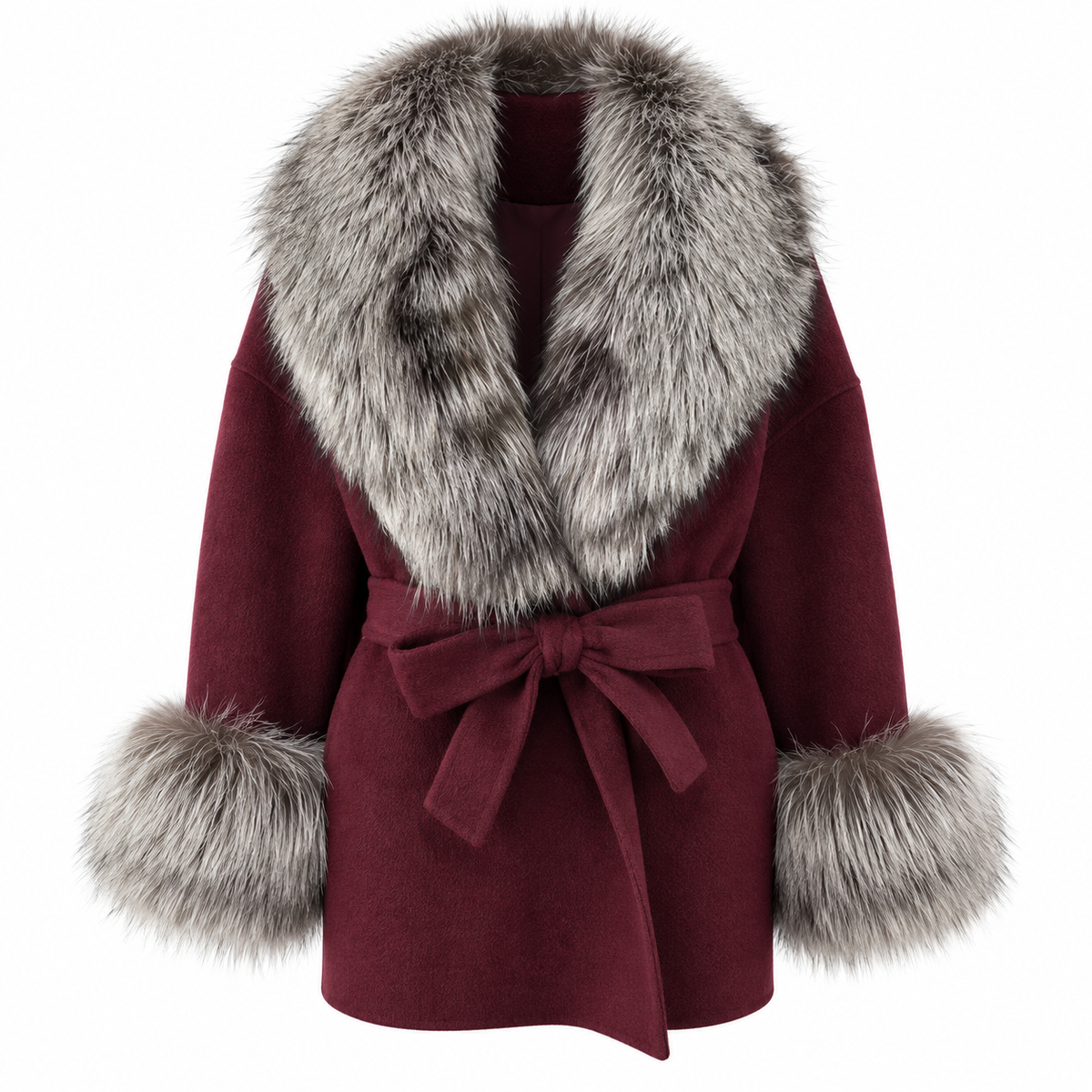 Amevella Privé — Silvera Fur Trim Coat