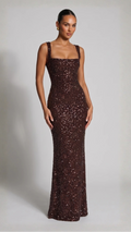 Abendkleid mit Pailletten
