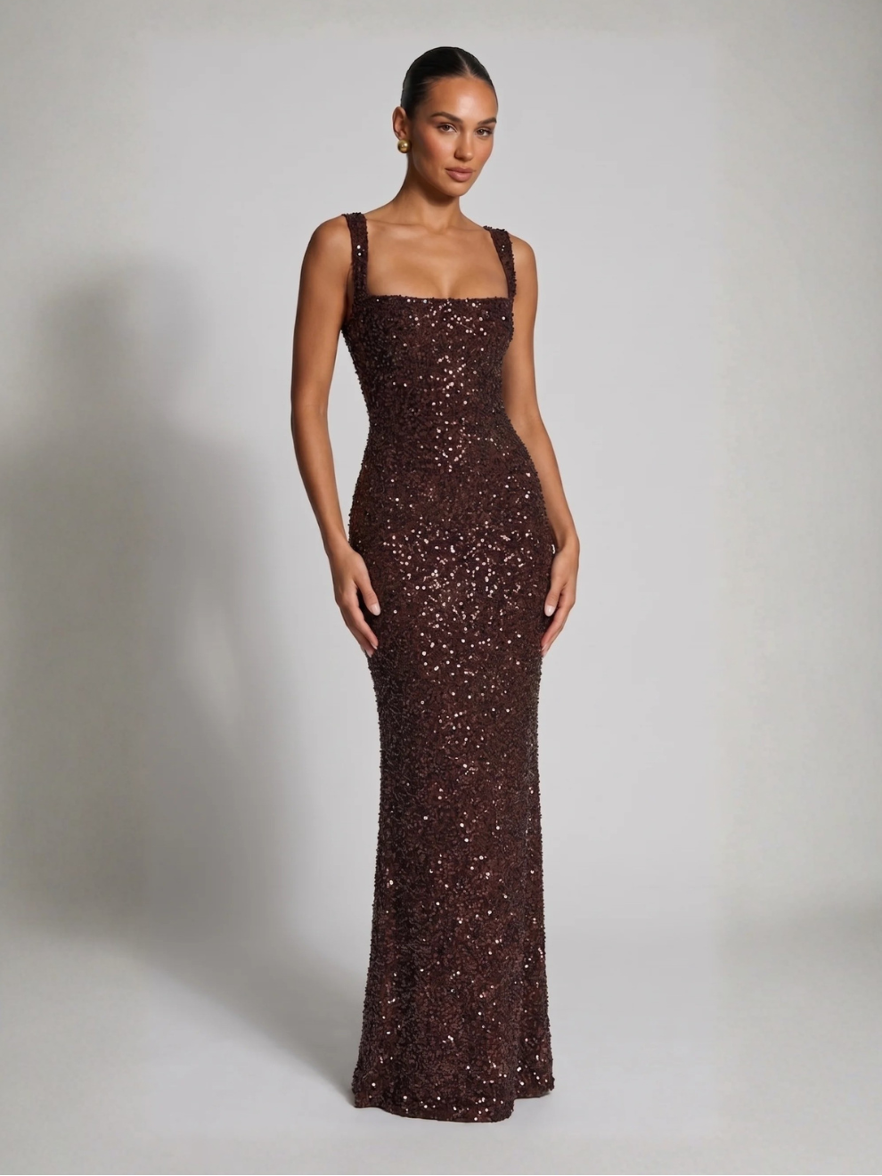 Abendkleid mit Pailletten