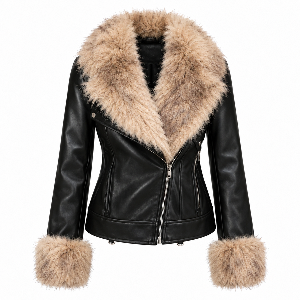 Valeria Fur Leather Jacket