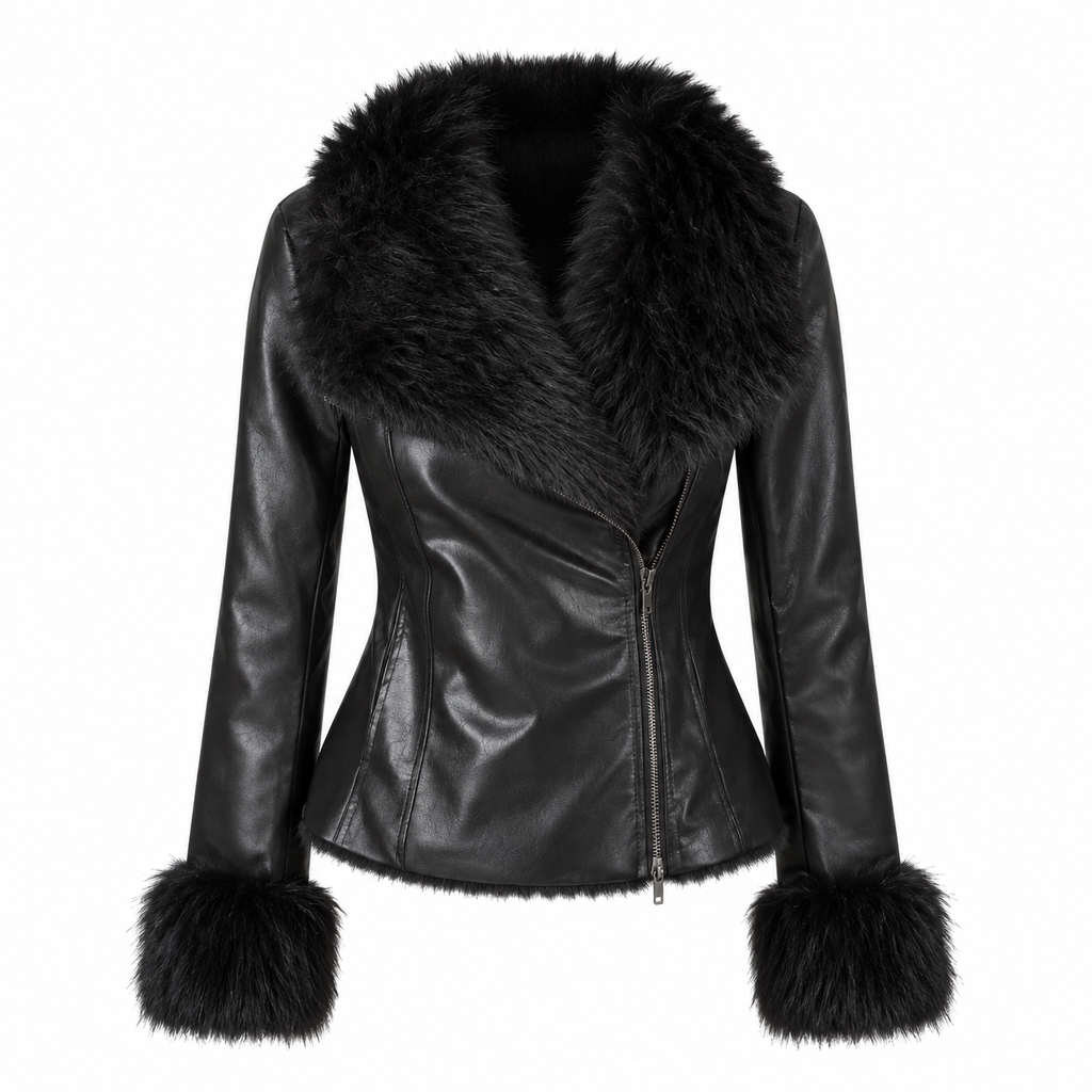 Valeria Fur Leather Jacket