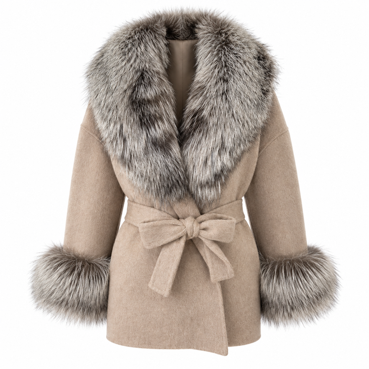 Amevella Privé — Silvera Fur Trim Coat