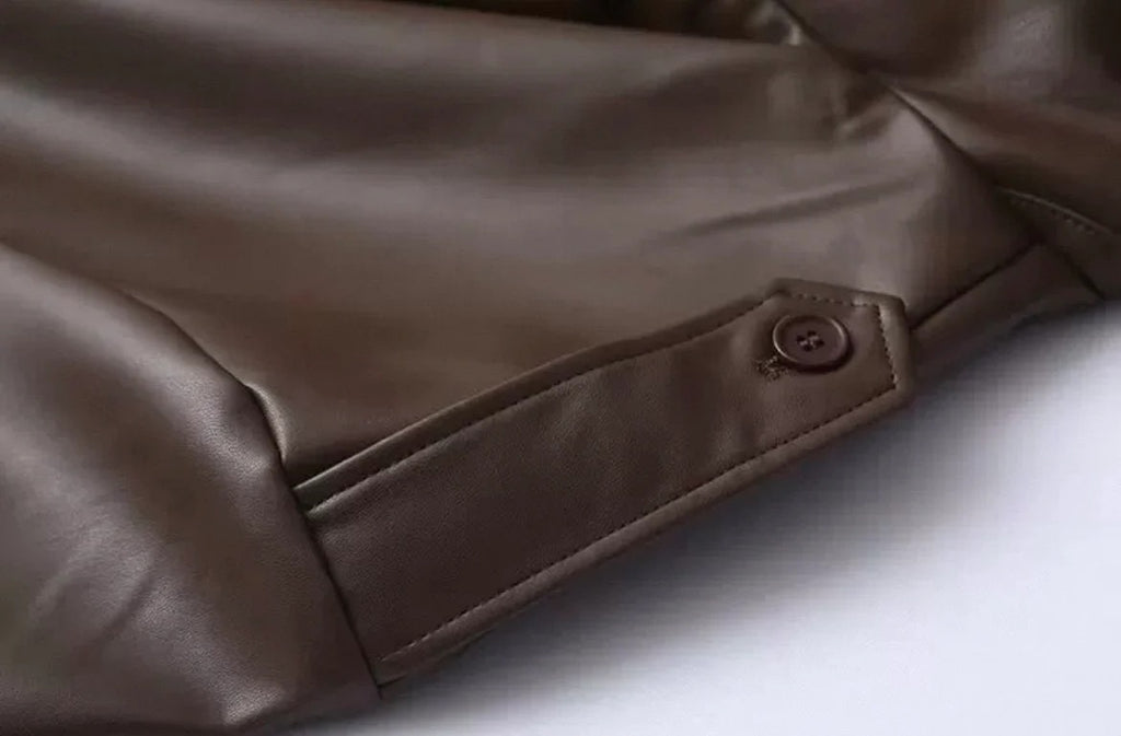 Élara - Leder Mantel