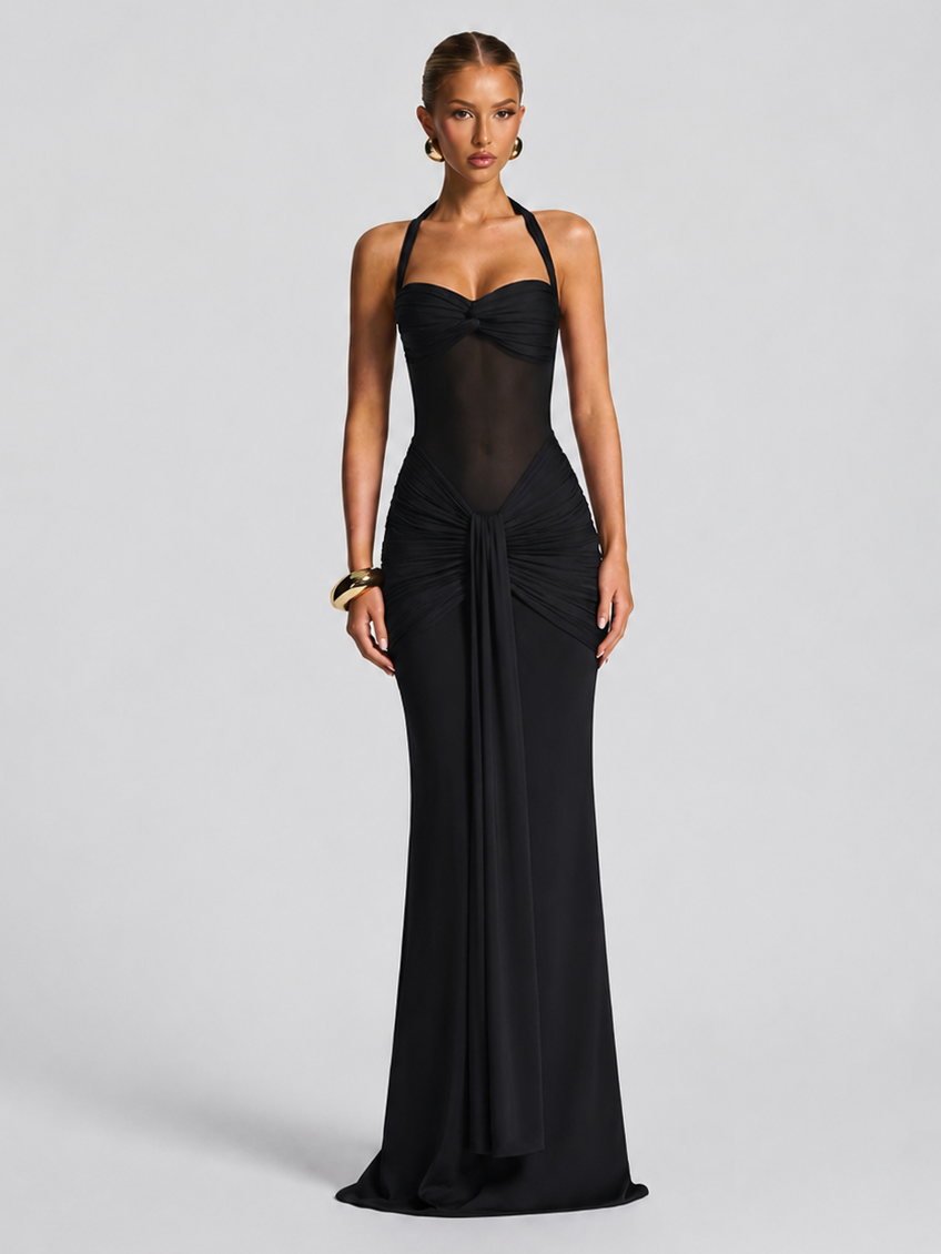Sienna Neckholder-Maxikleid