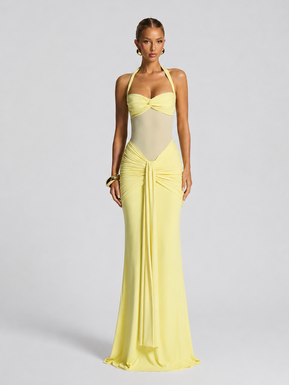 Sienna Neckholder-Maxikleid