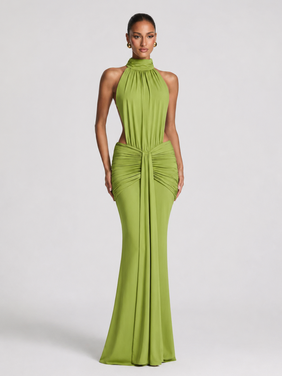 Elara Cut-Out Maxikleid
