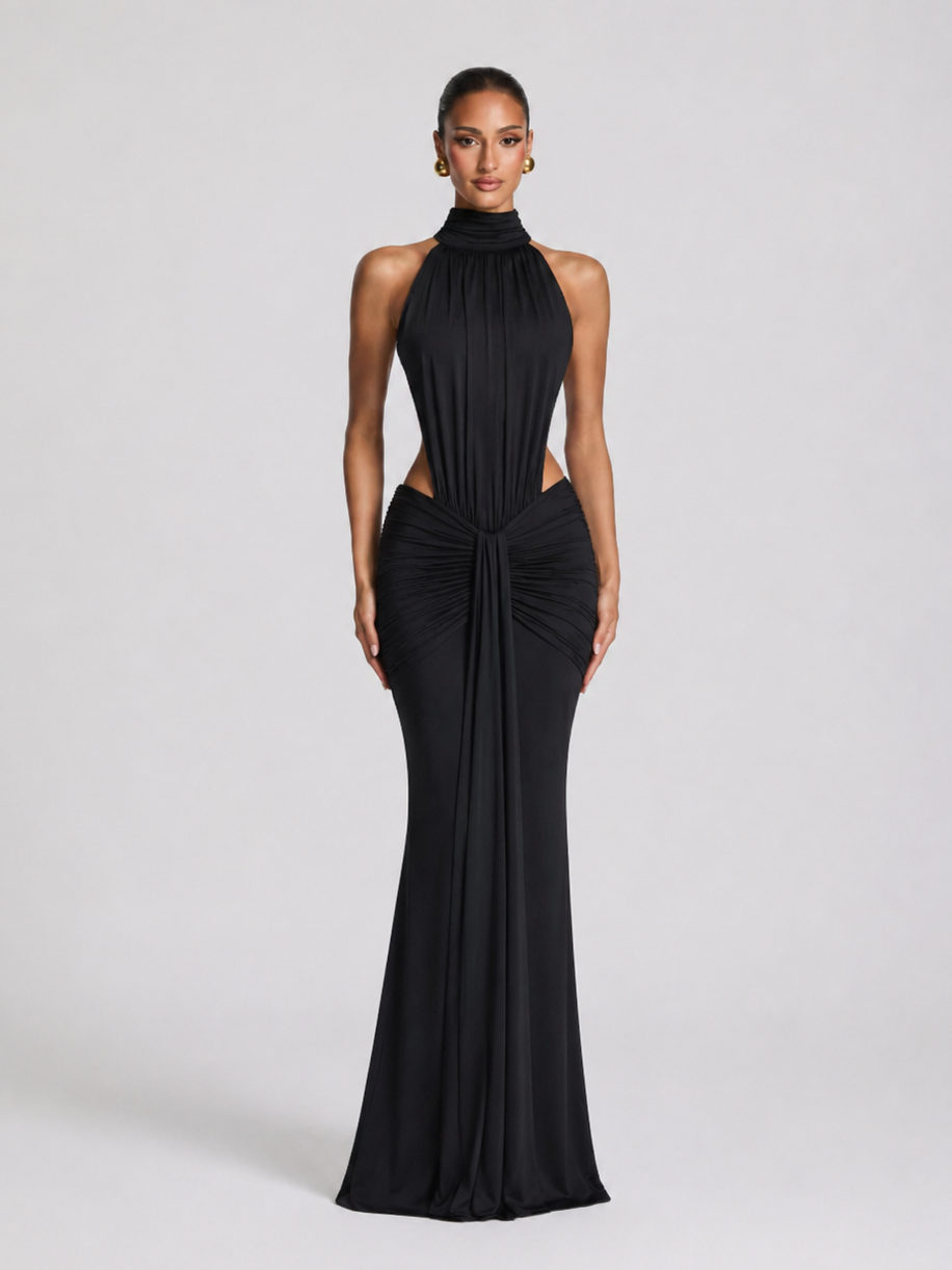 Elara Cut-Out Maxikleid