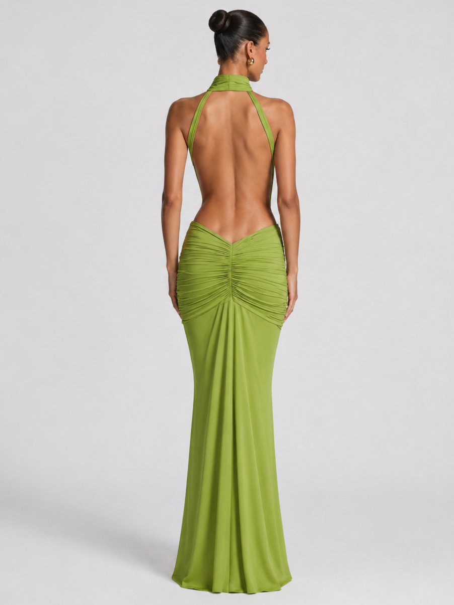 Elara Cut-Out Maxikleid