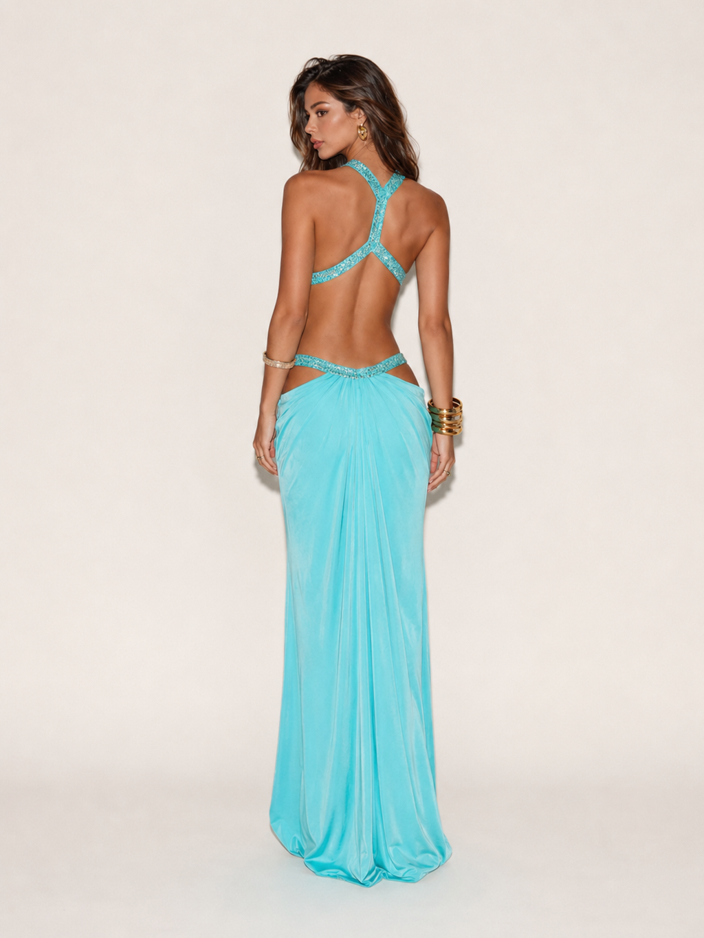 Selene Cut-Out Maxikleid