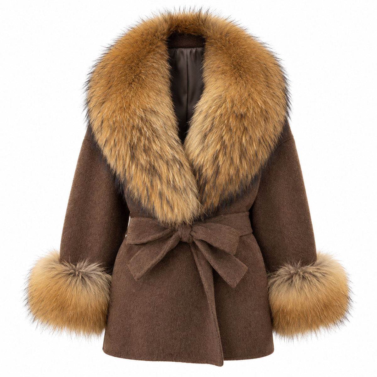 Amevella Privé — Sienna Fur Trim Coat