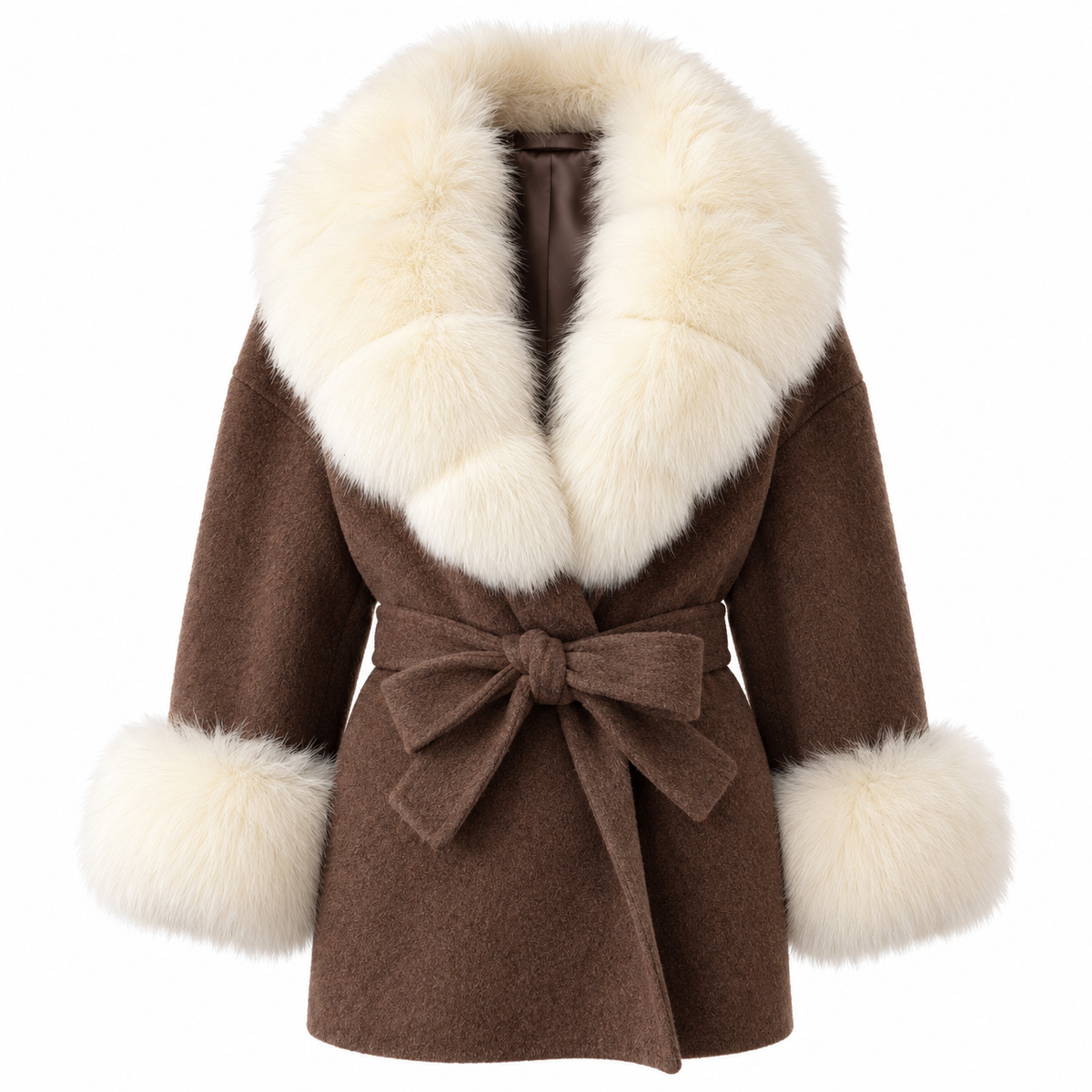 Amevella Privé — Lissette Fur Trim Coat