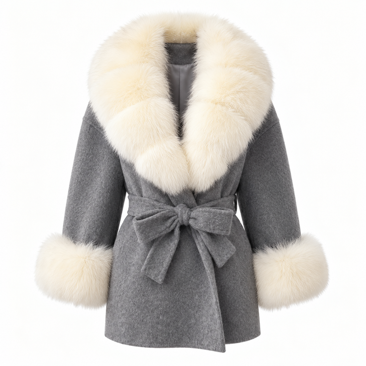 Amevella Privé — Lissette Fur Trim Coat