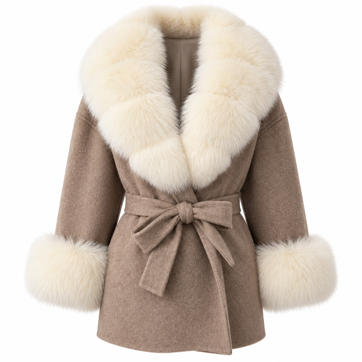 Amevella Privé — Lissette Fur Trim Coat