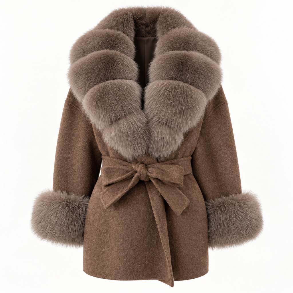 Amevella Privé — Sablette Fur Trim Coat