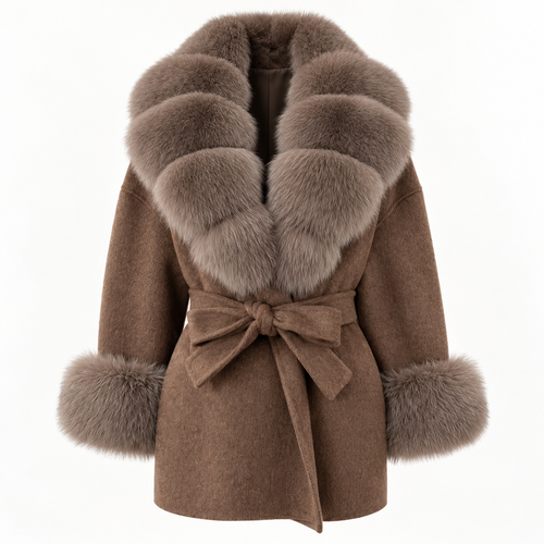 Amevella Privé — Sablette Fur Trim Coat