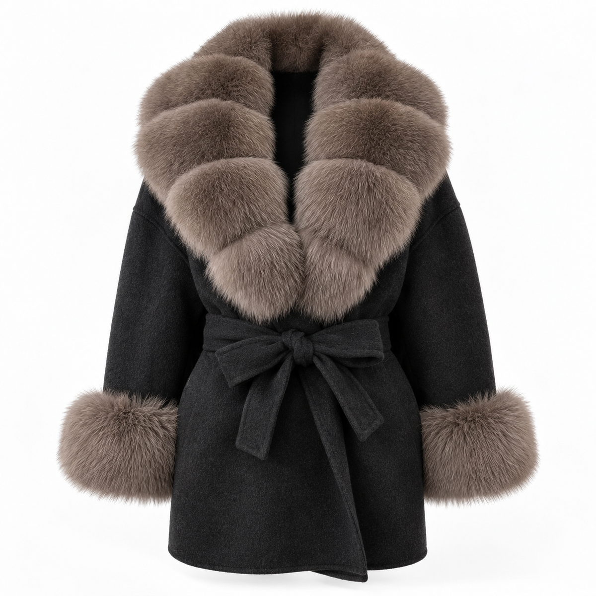 Amevella Privé — Sablette Fur Trim Coat