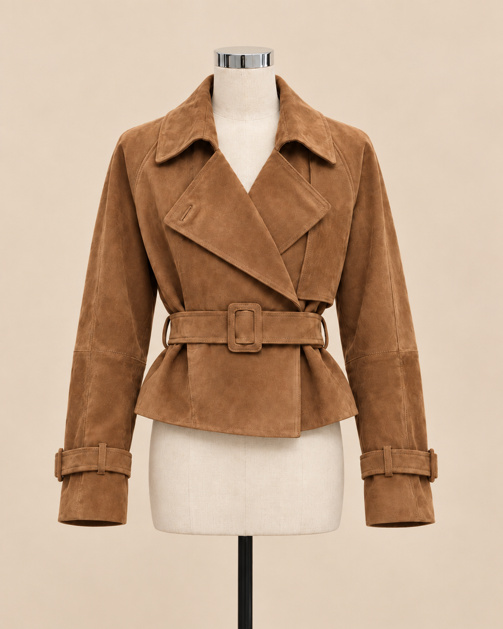 Aveline Suede Wrap Jacket