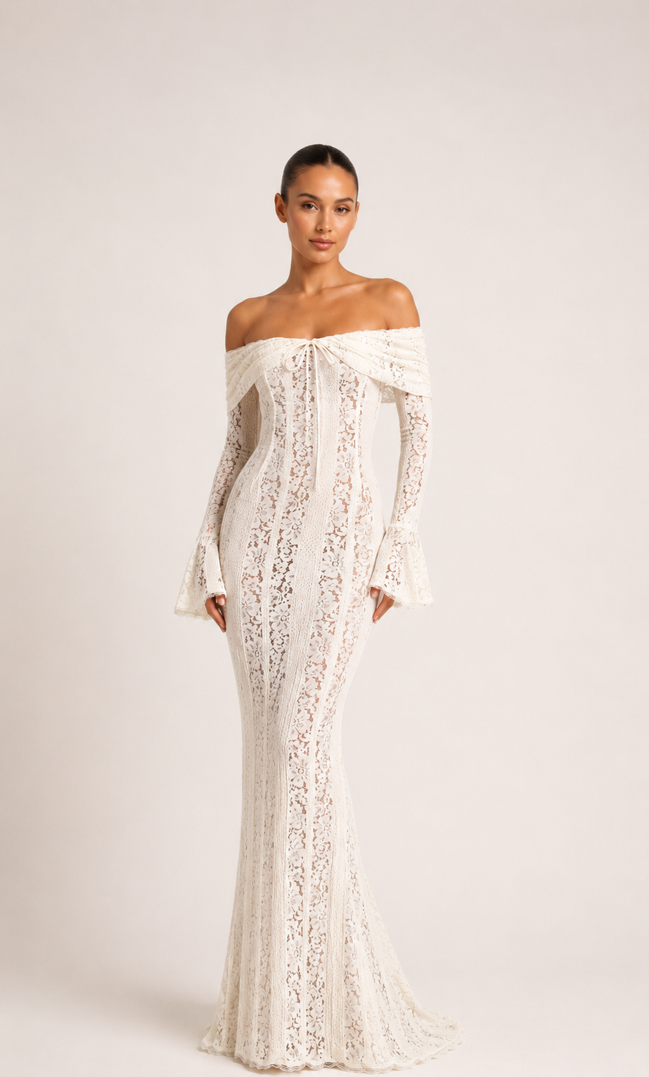 Maxikleid aus Spitze