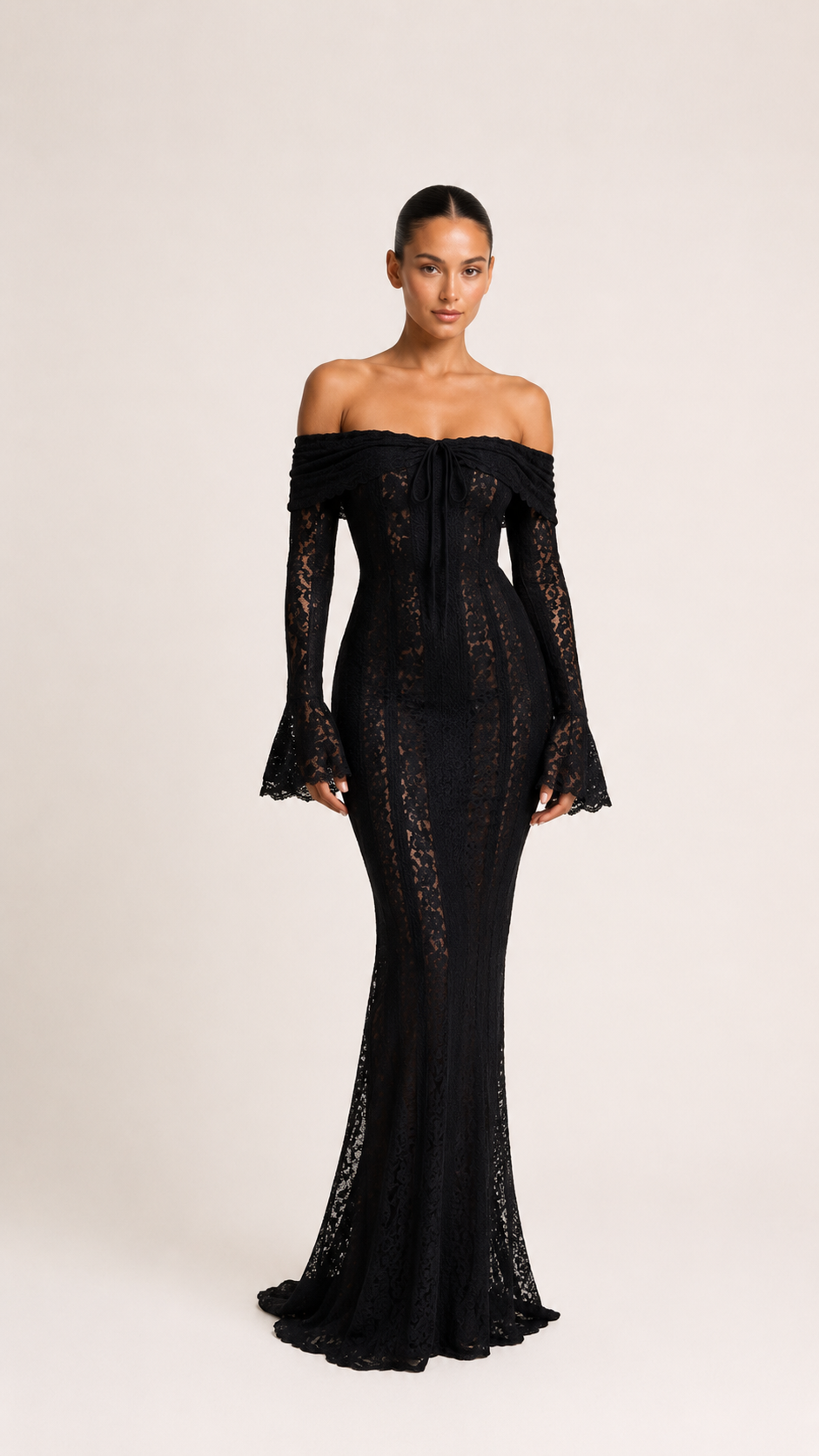 Maxikleid aus Spitze