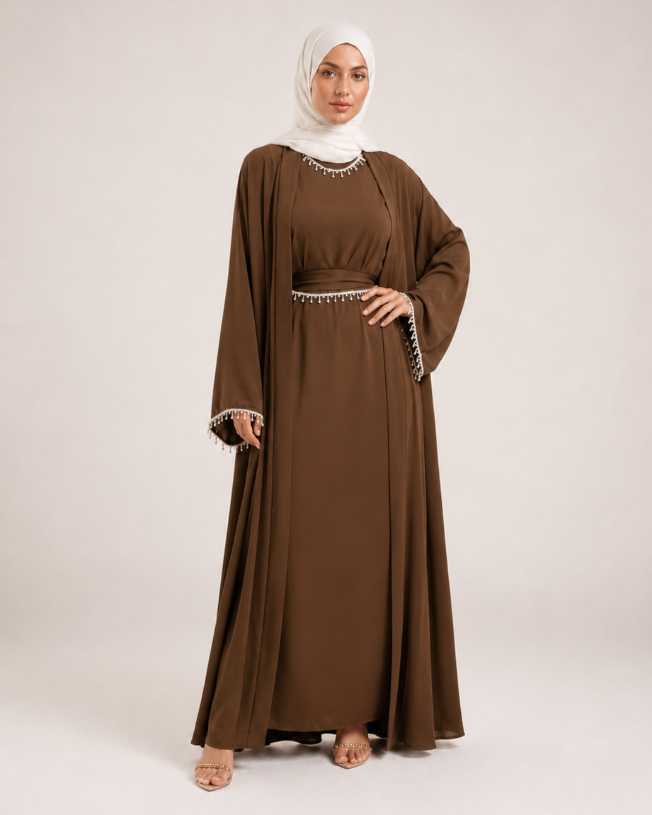 Klassische Abaya mit Glitzer