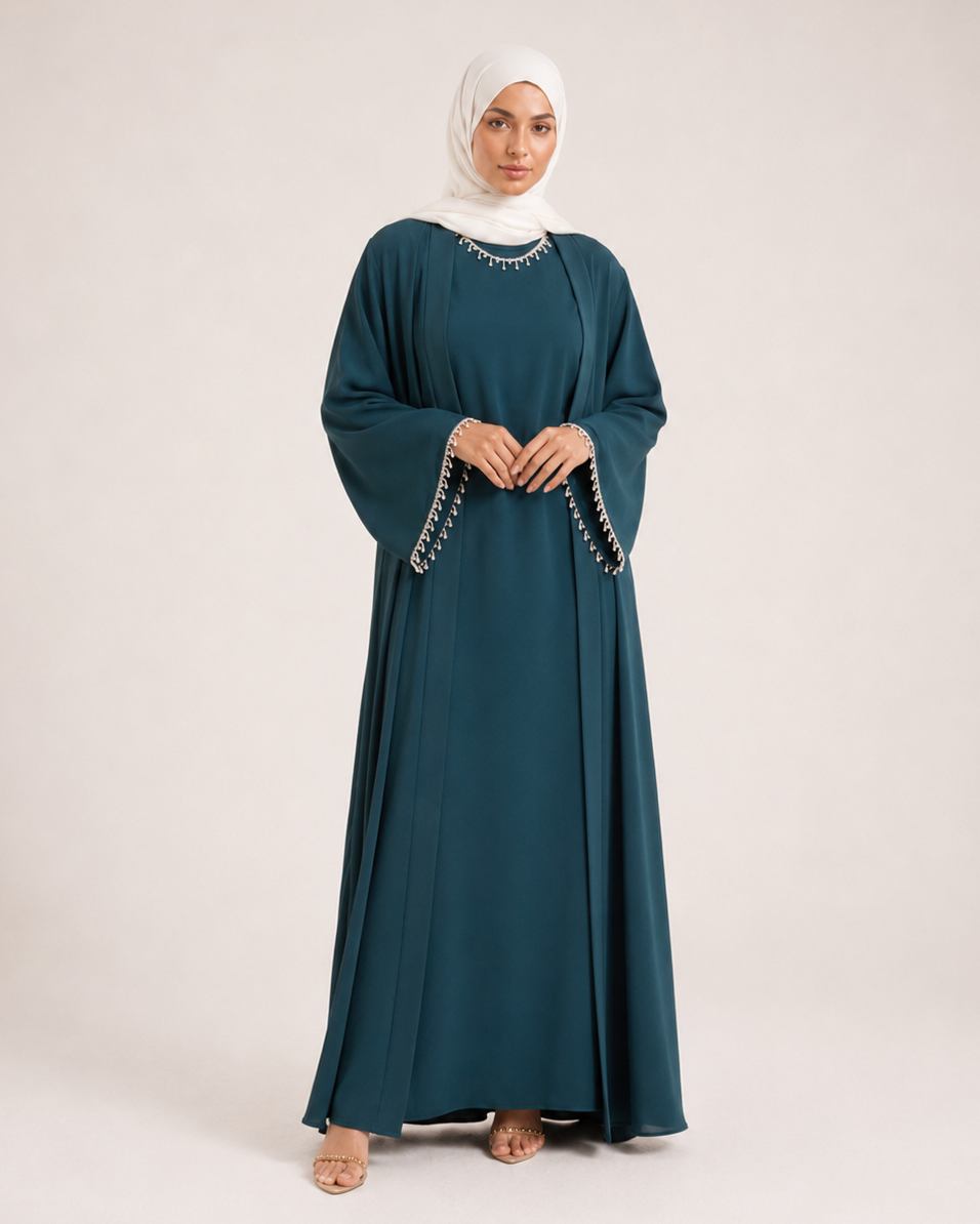 Klassische Abaya mit Glitzer