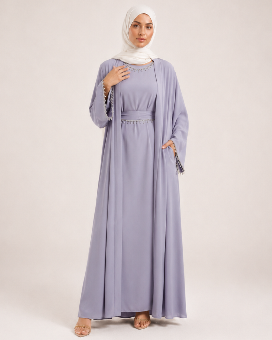 Klassische Abaya mit Glitzer