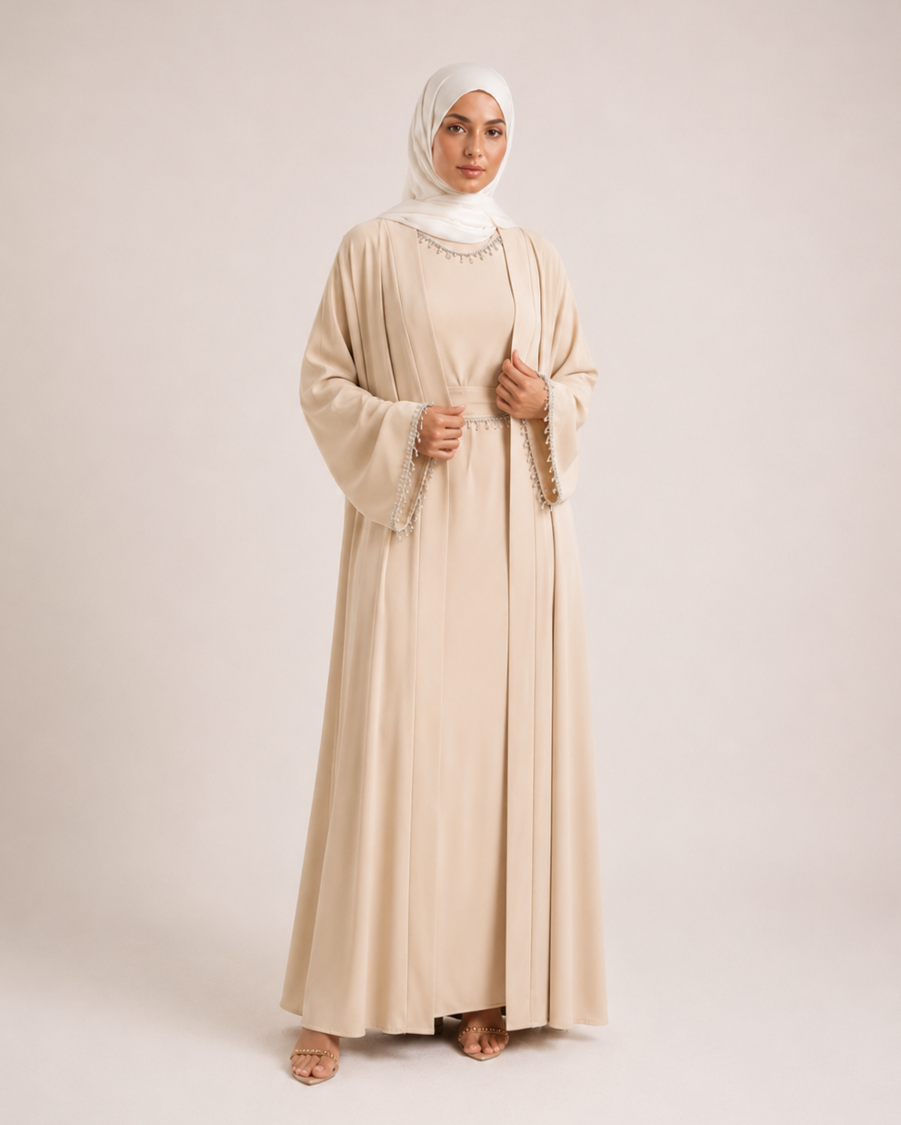 Klassische Abaya mit Glitzer