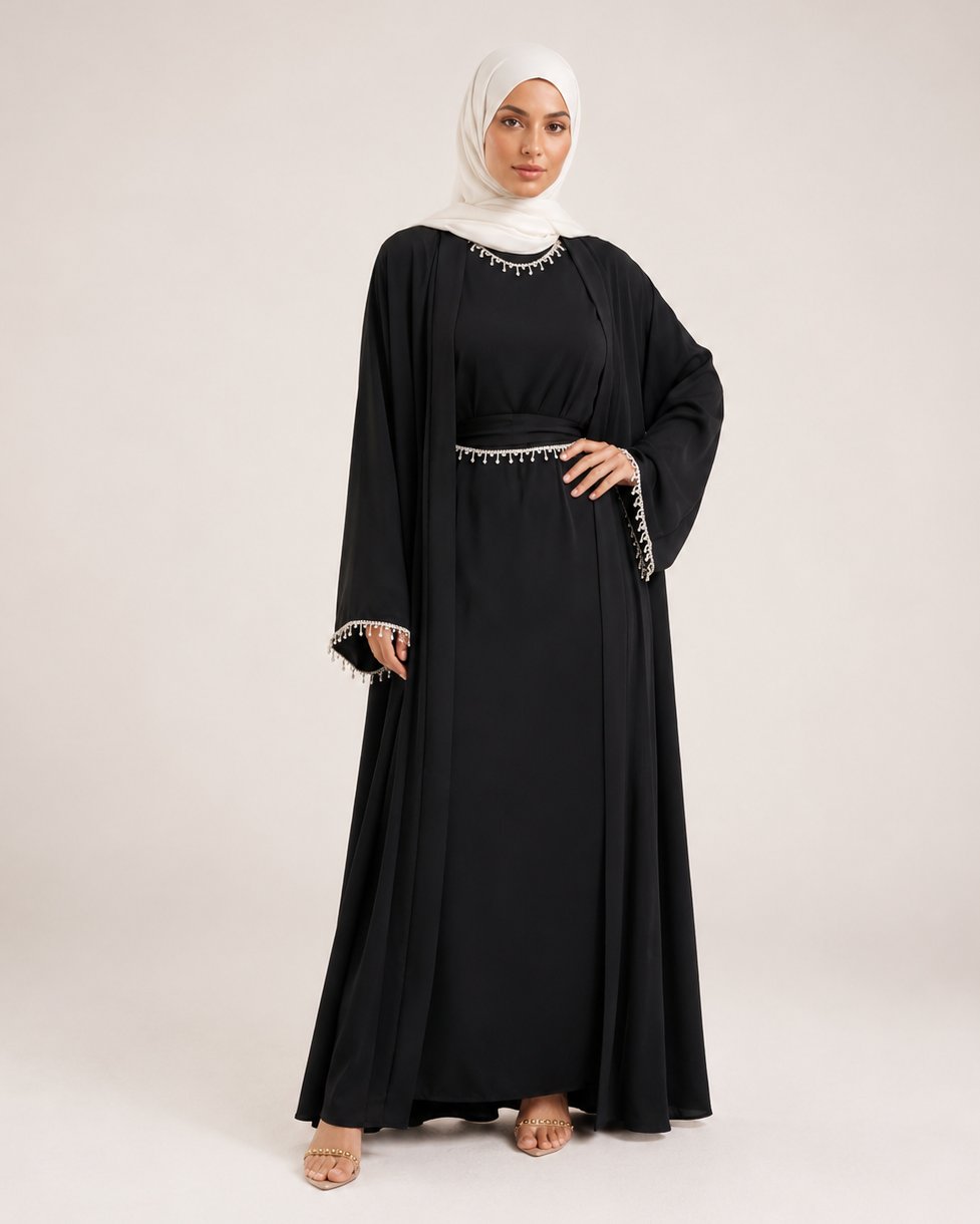 Klassische Abaya mit Glitzer