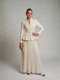 Elegantes Set mit plissiertem Rock