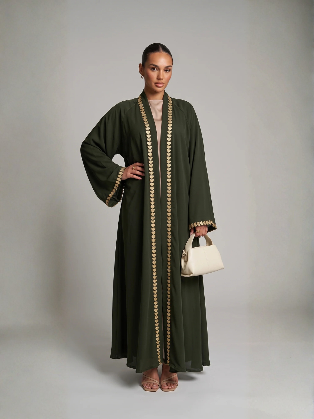 Kimono mit floralen Details
