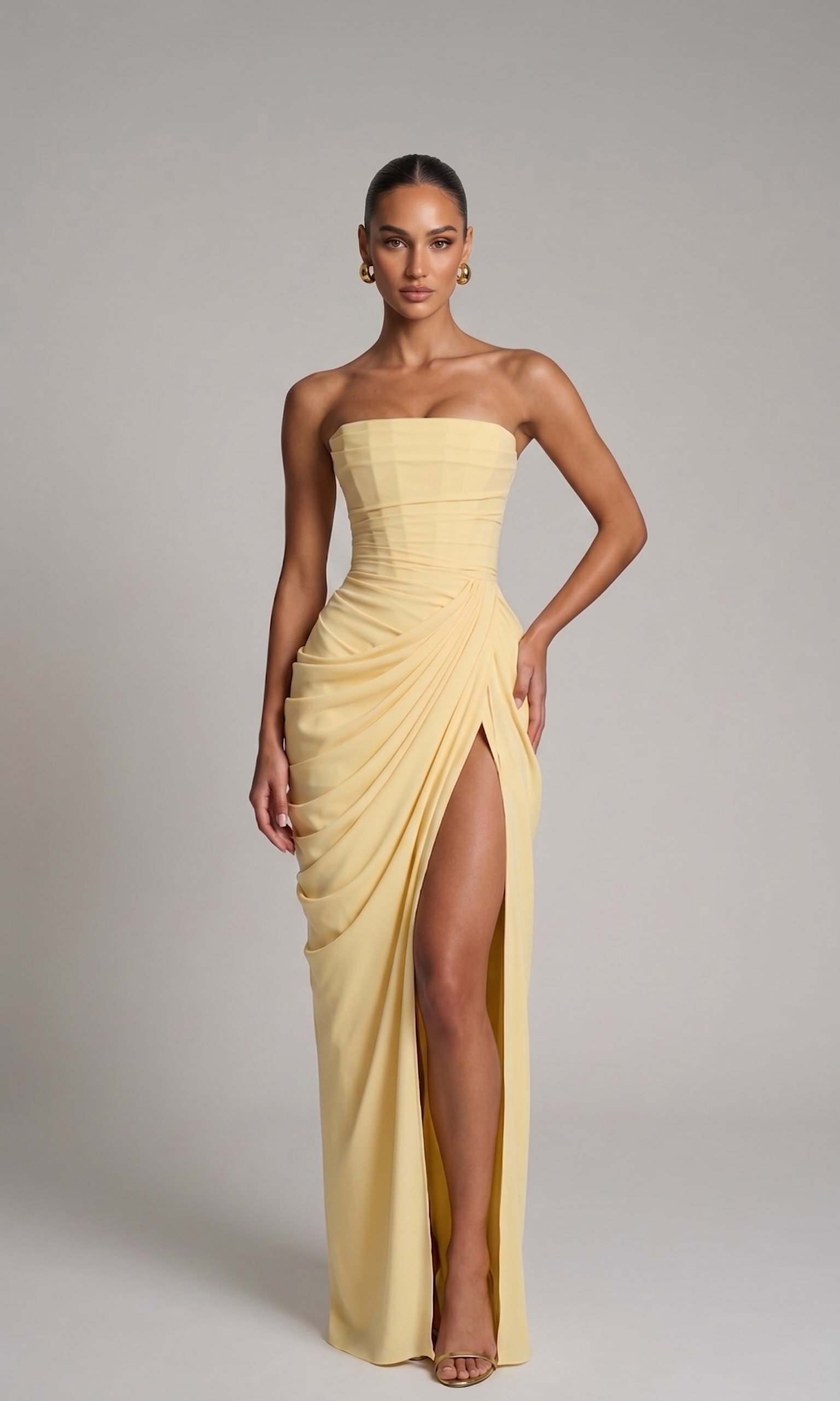 Abendkleid mit Beinschlitz