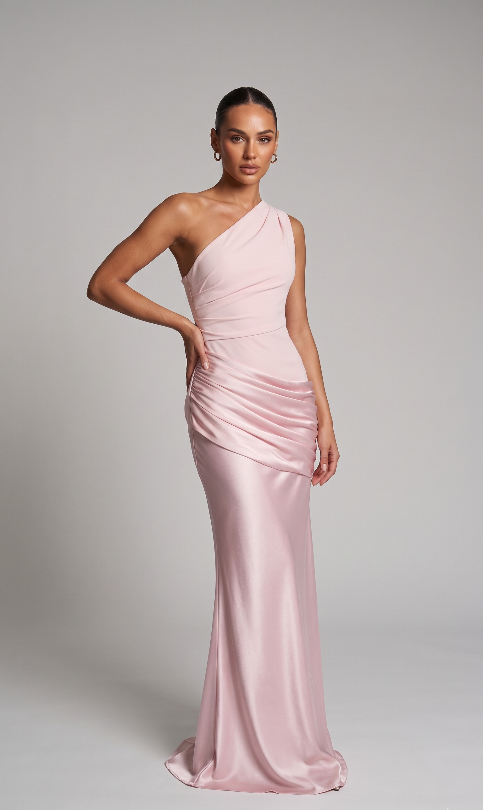 Elegantes One-Shoulder-Kleid