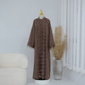 Kimono mit Spitzebesatz