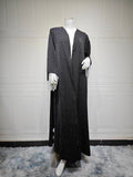 Gepunktete Abaya mit Spitzencape