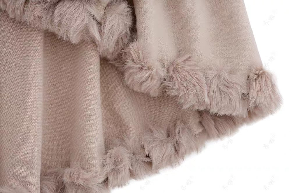 Elodie Fur Cape