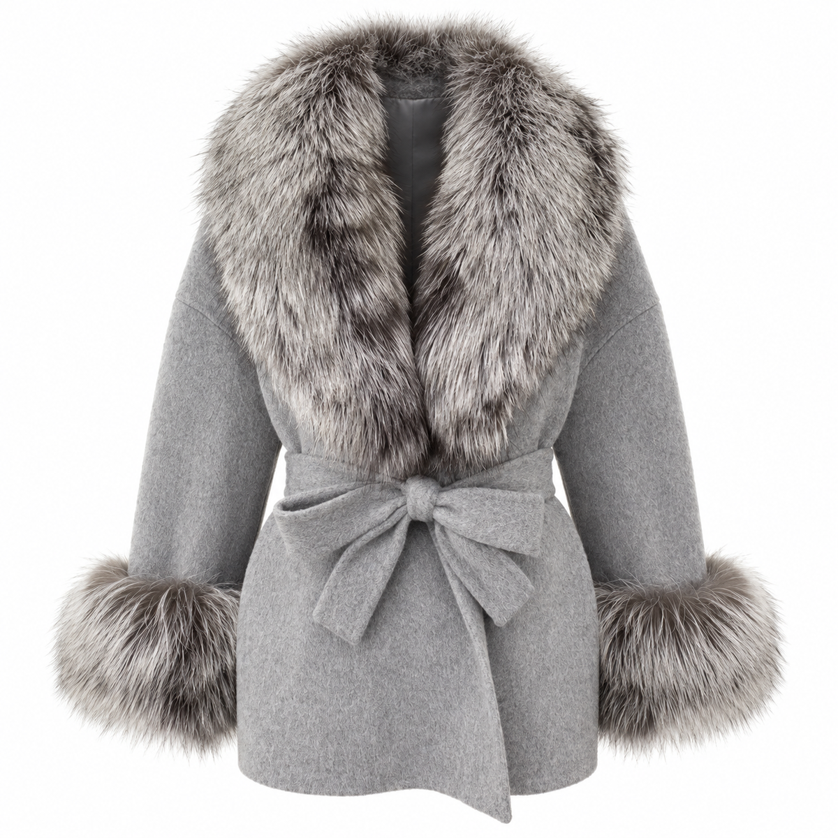 Amevella Privé — Silvera Fur Trim Coat