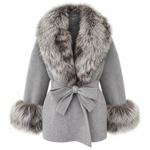 Amevella Privé — Silvera Fur Trim Coat