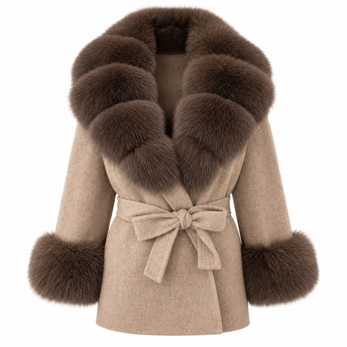 Amevella Privé — Sablette Fur Trim Coat