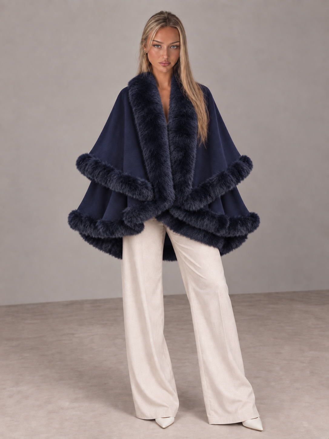 Elodie Fur Cape
